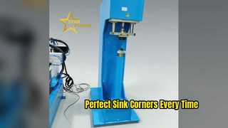 پرس گوشه هیدرولیک 380 ولتی StainlessMatic برای سینک
