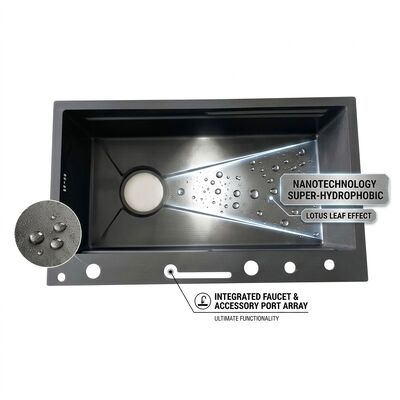 قیمت خوب 33 Inch Undermount Double Bowl Kitchen Sink 50/50 SUS304 18 Gauge with Bottom Grids آنلاین
