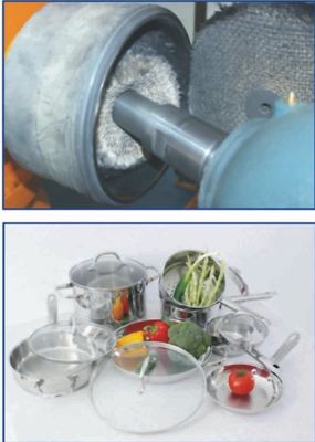 دستگاه پولیش داخلی Mechanical Reciprocate Interior Polisher Inner Pot Making Machine 140r/min 200mm