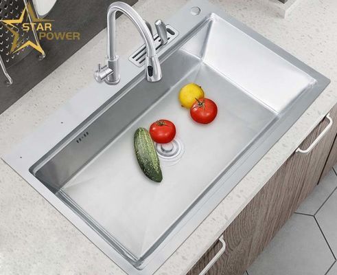 سینک دستی استیل ضد زنگ با اندازه های متعدد برای آشپزخانه های خانگی