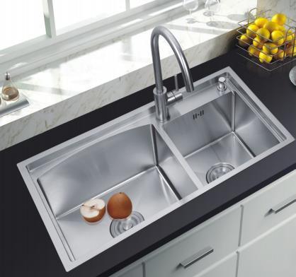 304 فولاد ضد زنگ واحد کاسه آشپزخانه سینک زیر یا بالا نصب