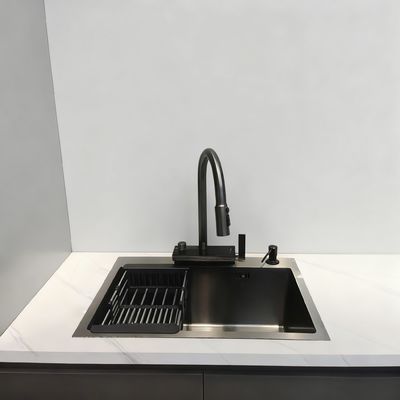 قیمت خوب سینک آشپزخانه لوکس 316 استیل ضد زنگ با عمق کاسه 250-300 میلی متر و صفحه ضخیم 1.8-2.0 میلی متر آنلاین