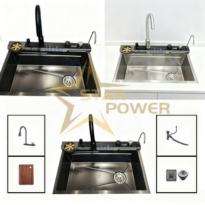 حرارتی بالا PVD ساخت دستی ضد پوشیدن دو قوری سینک با مواد غذایی درجه 304/316