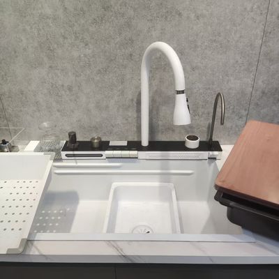 سینک آشپزخانه نانو پوشش لانه زنبوری ضد خش تمیز کردن آسان تک/دوتایی