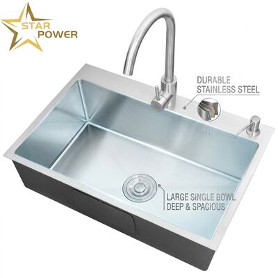 قیمت خوب سینک آشپزخانه 18 گج 304 اس اس برابر دو قاشق آشپزخانه سینک نانوتراپی شده 1000 میلی متر 300 میلی متر حوضچه فوق العاده عمیق در دسترس عمق حوضچه سفارشی در دسترس اندازه فولاد سفارشی در دسترس آنلاین