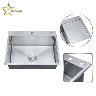 قیمت خوب شسته شده است 304 فولاد ضد زنگ قطره در ظرفشویی آشپزخانه 25x22 اینچ، حوضچه عمیق، طراحی در ساخت استخر آنلاین