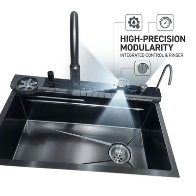 قیمت خوب 33x22 اینچ زیرمجموعه دو قاشق آشپزخانه سینک 304 فولاد ضد زنگ 18 گج PVD گلوله ای پایان آنلاین