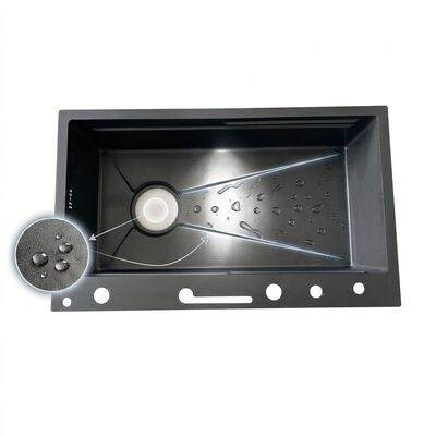 قیمت خوب 34 Inch Undermount Double Bowl Kitchen Sink 50 50 SUS304 16 Gauge Zero Radius آنلاین